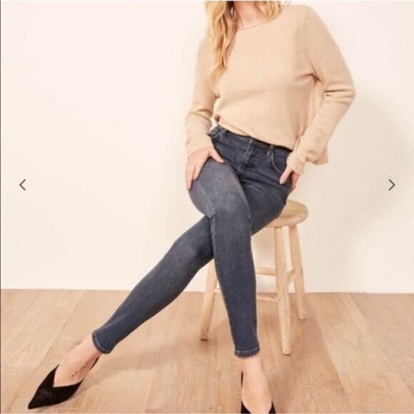 Reformation High & Skinny Jean Havana Wash Size 26 - Picture 2 of 9